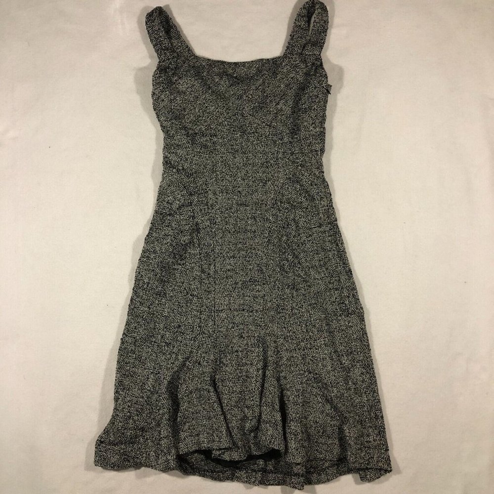 NEW Diane von Furstenberg Womens 8 Black/White Tweed Career Dress Cocktail Wool